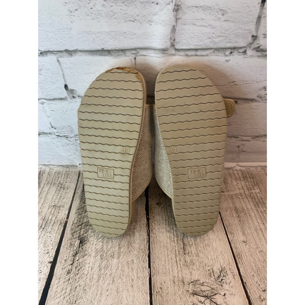 TIME AND TRU Women's Dress Comfort Footbed Adjustable Slide Sandals / Size: 6 - Picture 5 of 9